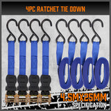 10Pcs Ratchet Tie Down Straps 997KG 4.5M Trucks Trailer Strap ‎Stainless Steel