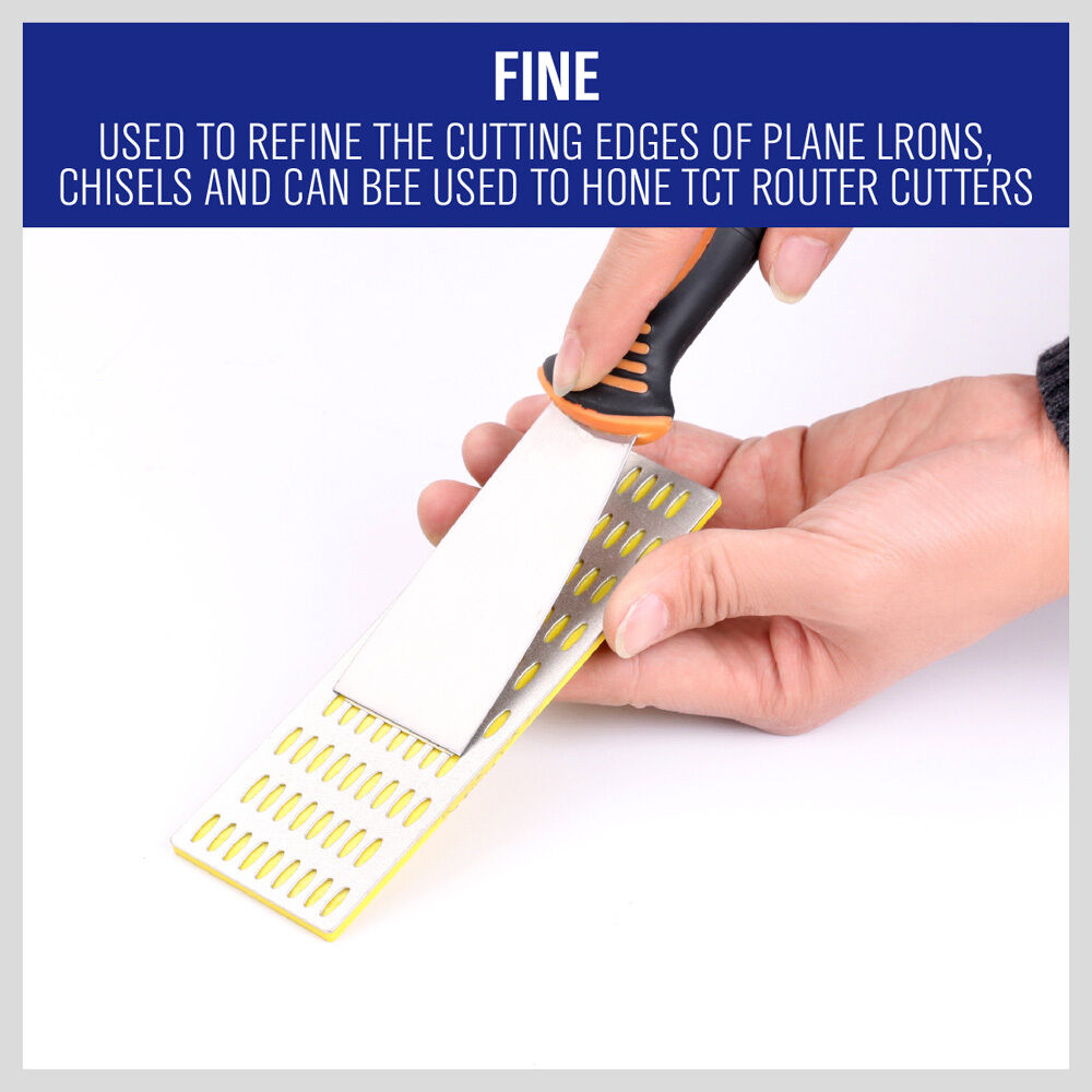 Chainsaws: 3Pc Diamond Sharpening Stone Whetstone Sharpener Set Scissors Knife With 3 Grits