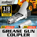 Tool Sockets: Grease Gun Coupler Quick Release & Lock 1/8‘’ NPT Rated 10,000 PSI Storage Case