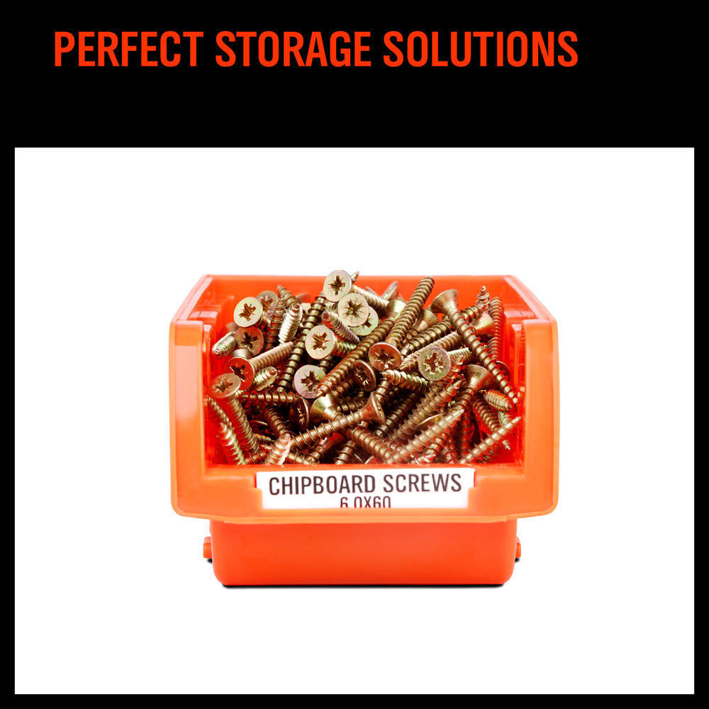 Wall Storage Racks: NEW 8 PC Wall Mounted Storage Bins Rack Set Nuts Bolts Organizer Parts 97903