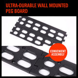 Wall Storage Racks: NEW 8 PC Wall Mounted Storage Bins Rack Set Nuts Bolts Organizer Parts 97903