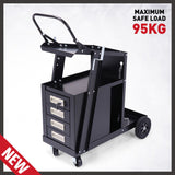Kitchen & Bathroom DIY: 4-Drawer Welding Cart MIG Welder Trolley Cabinet TIG ARC MMA Plasma Cutter Bench