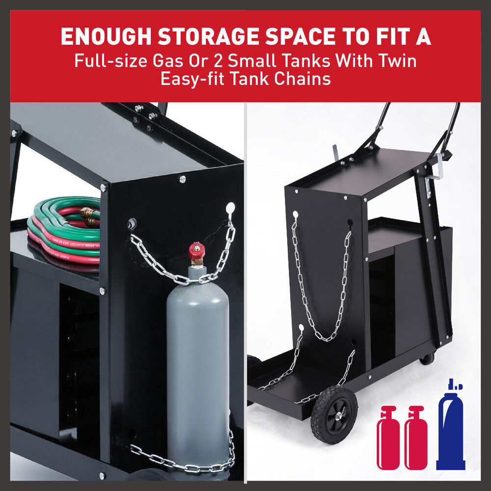 Kitchen & Bathroom DIY: 4-Drawer Welding Cart MIG Welder Trolley Cabinet TIG ARC MMA Plasma Cutter Bench