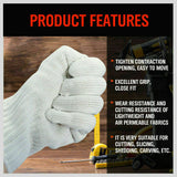 Cutters: One-Pair Cut Resistant Gloves Anti Cutting Level 5 Kitchen Butcher Protection