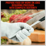 Cutters: One-Pair Cut Resistant Gloves Anti Cutting Level 5 Kitchen Butcher Protection