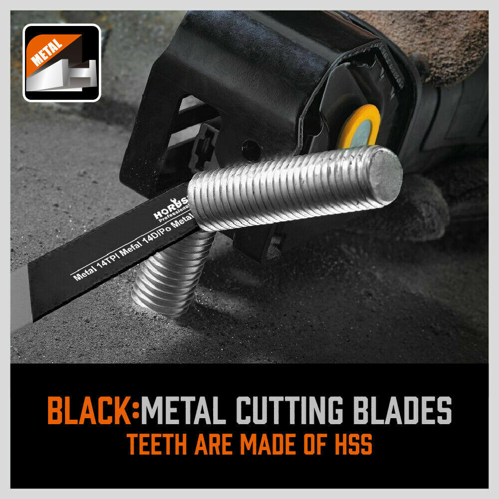 Tool Blades: 34-Piece Reciprocating Saw Blade Set Wood and Metal Cutting Blades with Storage Pouch