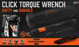 Tool Sockets: HORUSDY 3Pc 1/4" Drive Click Torque Wrench Ratchet Socket with Adaptor Extension