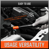Tool Sockets: HORUSDY 3Pc 1/4" Drive Click Torque Wrench Ratchet Socket with Adaptor Extension