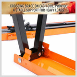 Kitchen & Bathroom DIY: 4Pc Mastercraft Sawhorse Metal Folding Non-slip Surface Saw Horse 120KG Capacity