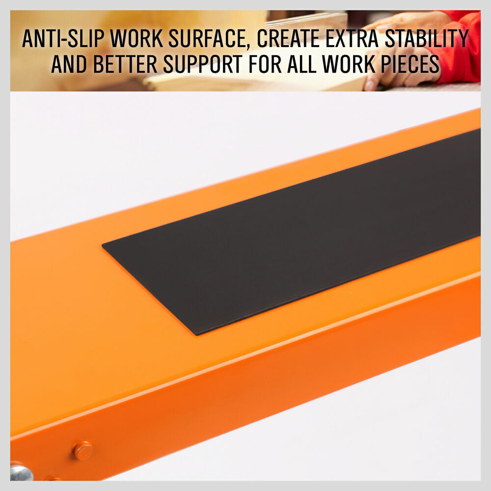 Kitchen & Bathroom DIY: 4Pc Mastercraft Sawhorse Metal Folding Non-slip Surface Saw Horse 120KG Capacity
