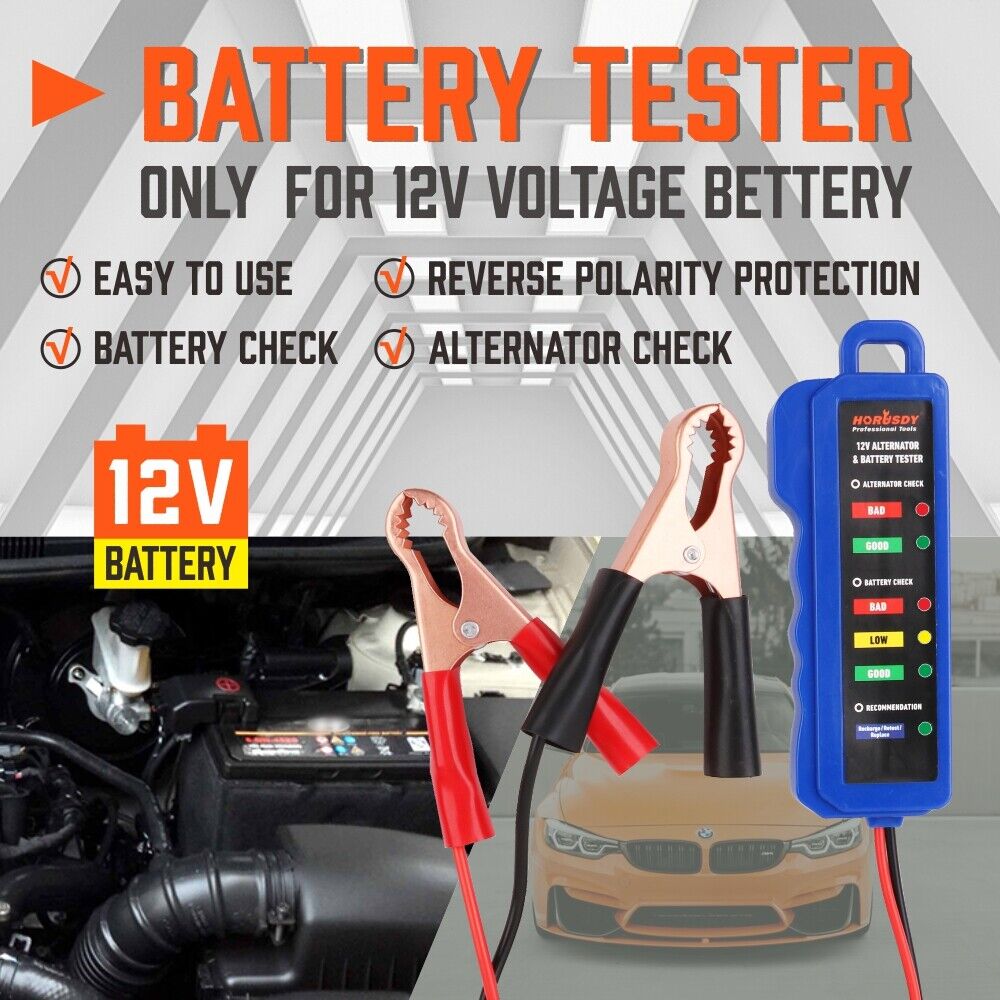 Automotive Repair & Speciality Tools: Digital 12V Alternator Battery Tester Car Load Tester Automotive  Voltage Check