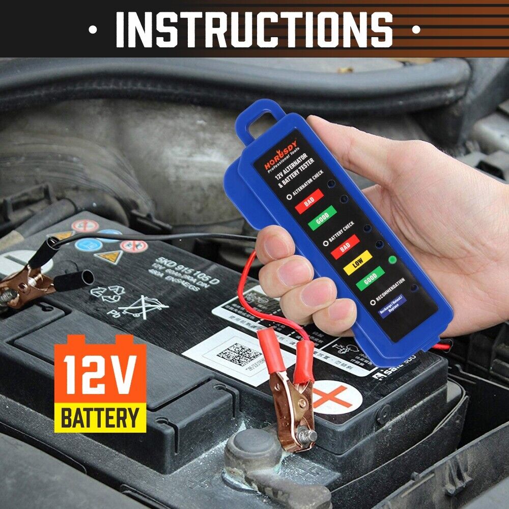 Automotive Repair & Speciality Tools: Digital 12V Alternator Battery Tester Car Load Tester Automotive  Voltage Check