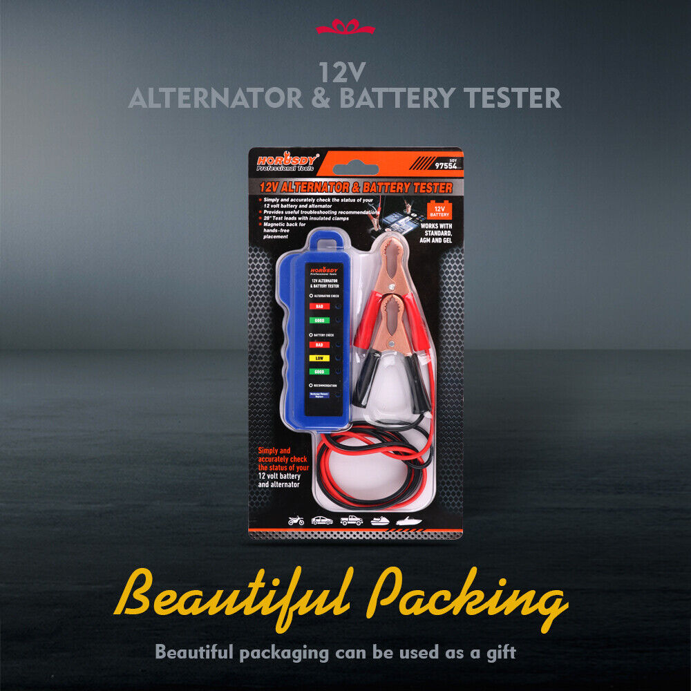Automotive Repair & Speciality Tools: Digital 12V Alternator Battery Tester Car Load Tester Automotive  Voltage Check