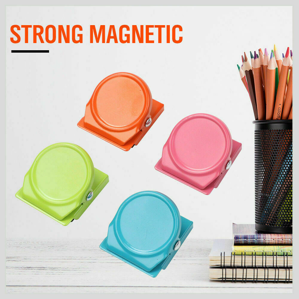 Kitchen Appliance Accessories: 16Pc Magnetic Spring Clamps Magnet Refrigerator Clips Note Holder Fridge Tips