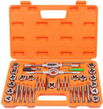 Putty Knives, Scrapers & Chisels: 40Pc Tap And Die Set Imperial SAE Screw Screwdriver Thread Drill W/t Pitch Gauge