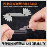 Putty Knives, Scrapers & Chisels: 40Pc Tap And Die Set Imperial SAE Screw Screwdriver Thread Drill W/t Pitch Gauge