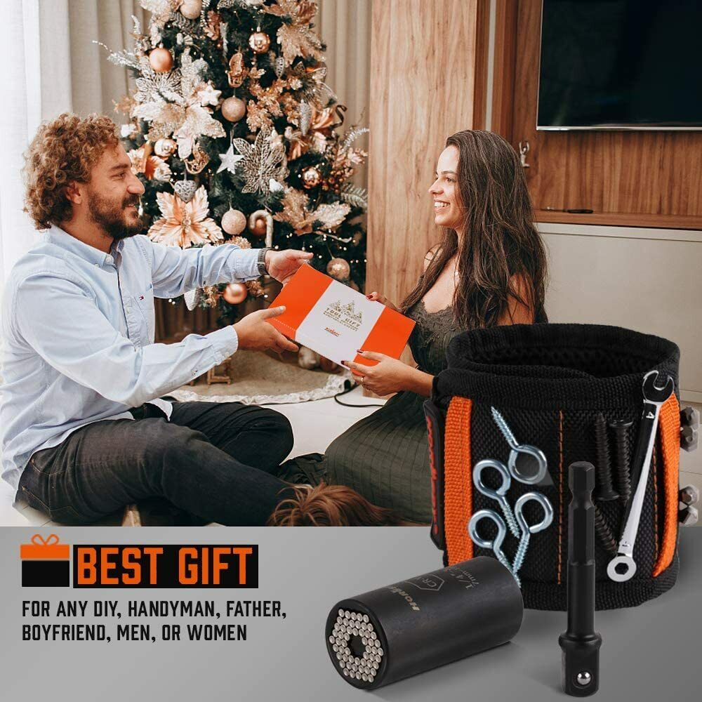 Camera Accessories: Magnetic Wristband & Universal Socket Grip 7-19mm Magnets Screws Nails Holder