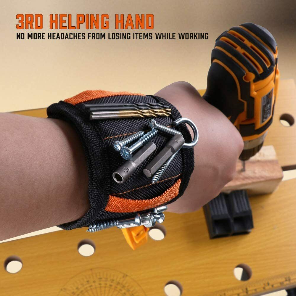 Camera Accessories: Magnetic Wristband & Universal Socket Grip 7-19mm Magnets Screws Nails Holder