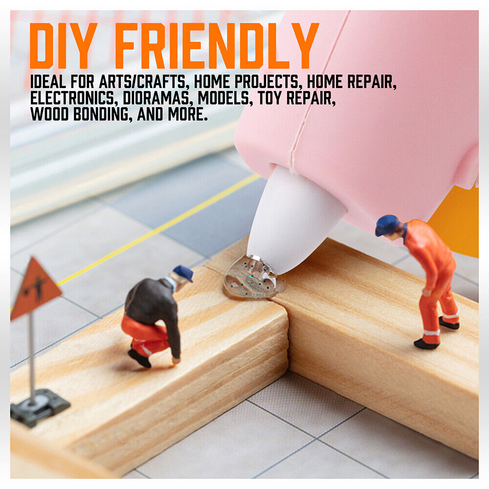 Hand Tools: Cordless Hot Glue Gun 20 Glue Sticks & Batteries Included Craft DIY Repair Tool