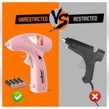 Hand Tools: Cordless Hot Glue Gun 20 Glue Sticks & Batteries Included Craft DIY Repair Tool