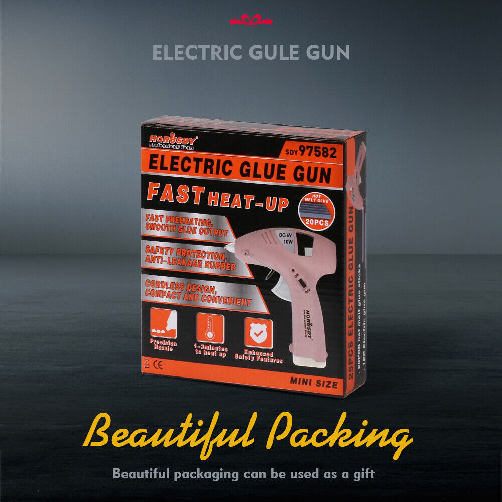 Hand Tools: Cordless Hot Glue Gun 20 Glue Sticks & Batteries Included Craft DIY Repair Tool