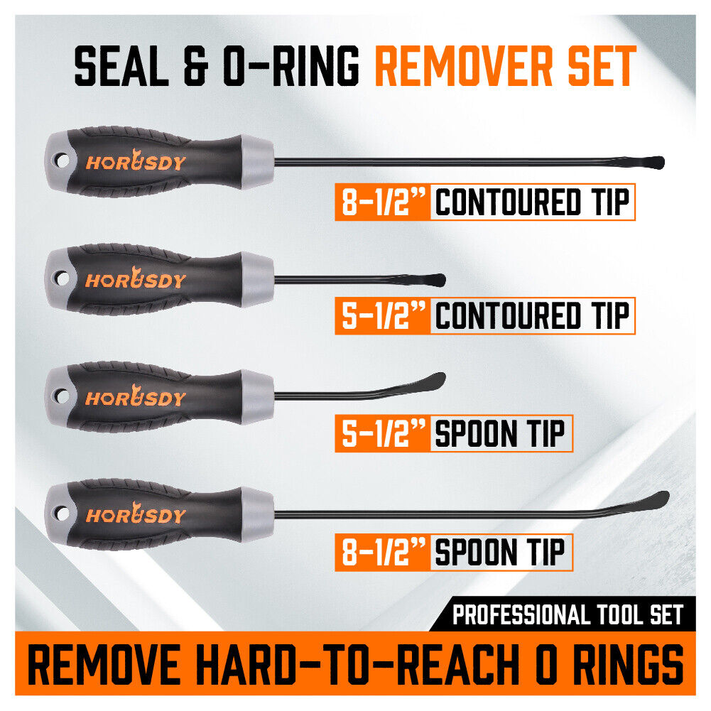 Hand Tools: 4Pc Seal & O-Ring Removal Set Spoon Tip Removing Heavy Grip Handle Auto Tools