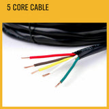 Automotive Repair & Speciality Tools: 50M x 5 Core Wire Cable Trailer Cable Automotive Boat Caravan Truck Coil V90 PVC
