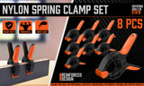 Tool Clamps & Vices: HORUSDY 8Pc Spring Clamp Set Quick Grip Plastic Non-Slip Nylon Clips Woodworking