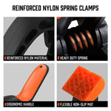 Tool Clamps & Vices: HORUSDY 8Pc Spring Clamp Set Quick Grip Plastic Non-Slip Nylon Clips Woodworking