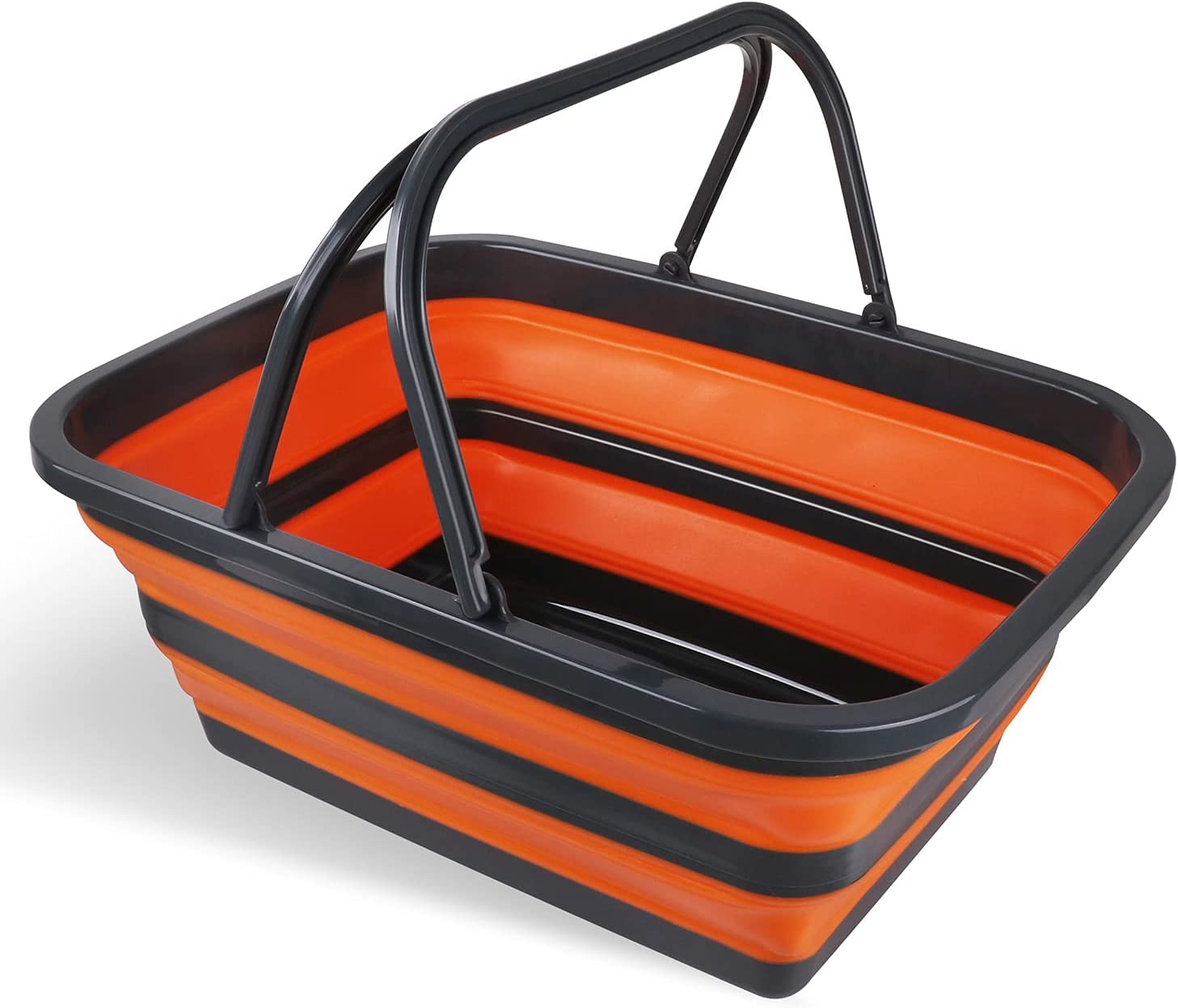 Kitchen & Bathroom DIY: Adjustable Collapsible Sink 16L Large Portable Basket Wash Basin Outdoor Camping