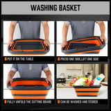 Kitchen & Bathroom DIY: Adjustable Collapsible Sink 16L Large Portable Basket Wash Basin Outdoor Camping
