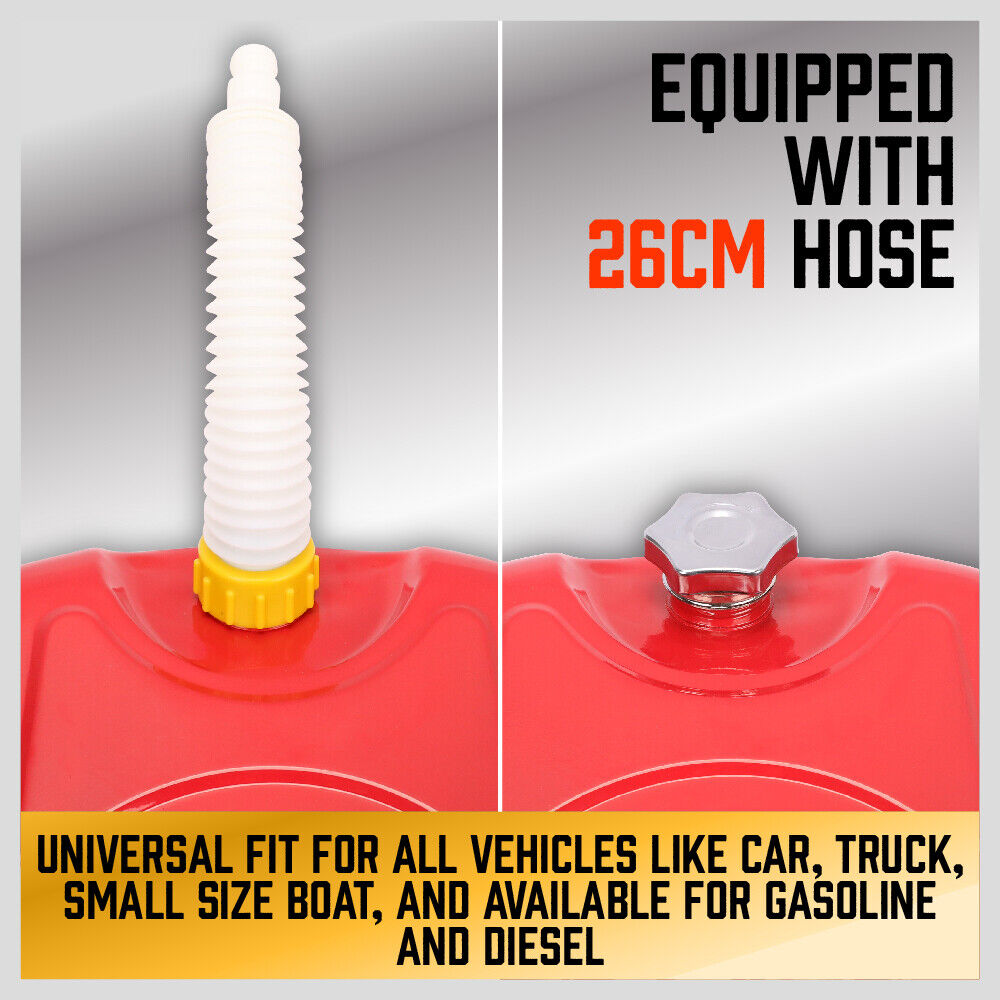 Fuel & Exhaust: 20L Fuel Can Jerry Can Petrol Diesel Spare Container Portable Fuel Tank