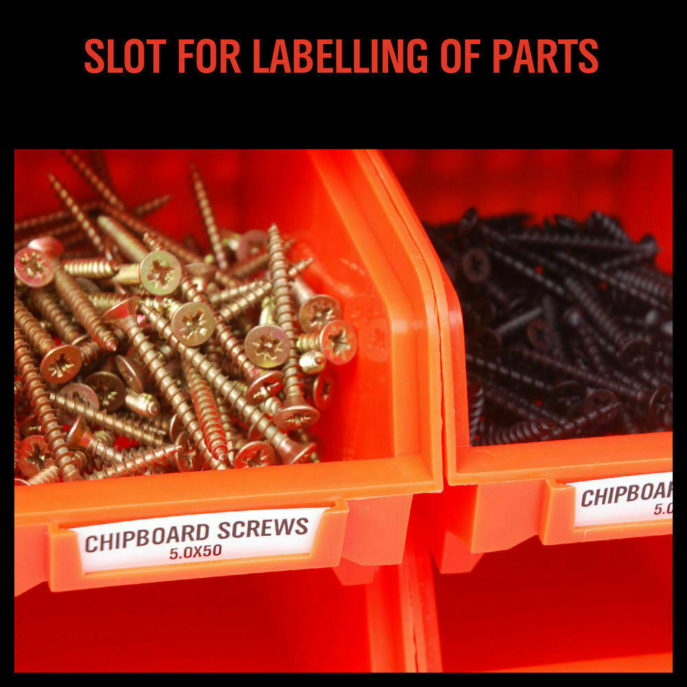 Pedal Bins: 30 Bins Tool Storage Wall Mounted Organiser Parts Garage Workshop Box Heavy Duty
