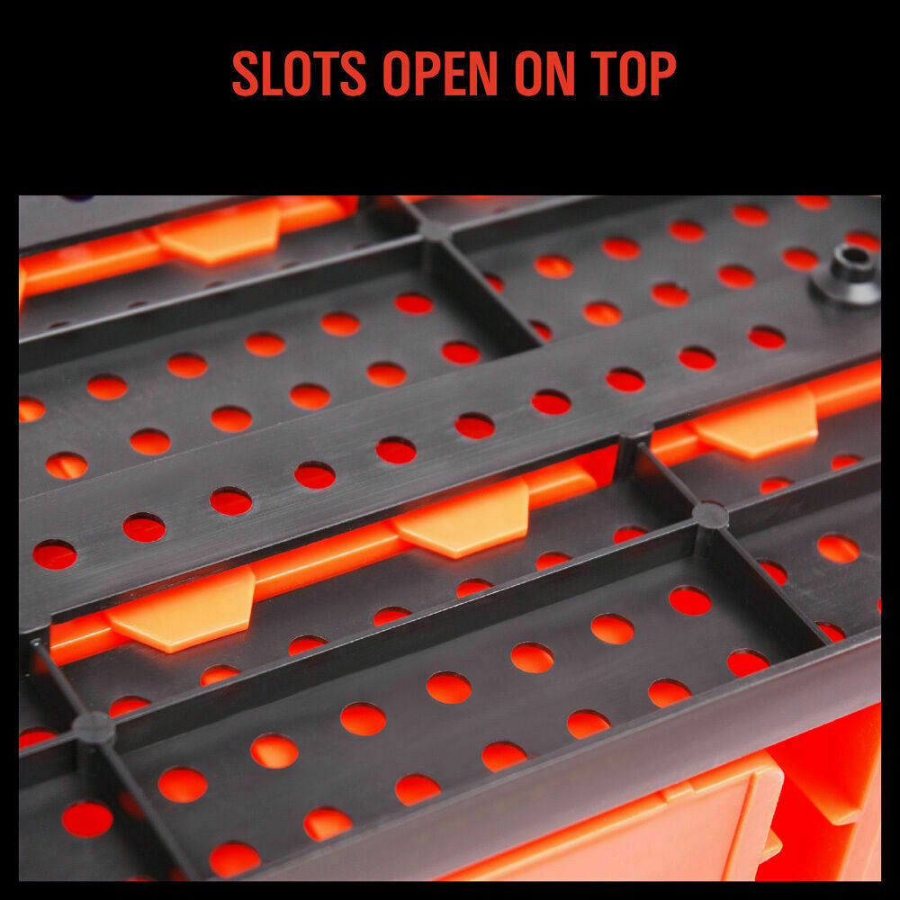 Pedal Bins: 30 Bins Tool Storage Wall Mounted Organiser Parts Garage Workshop Box Heavy Duty