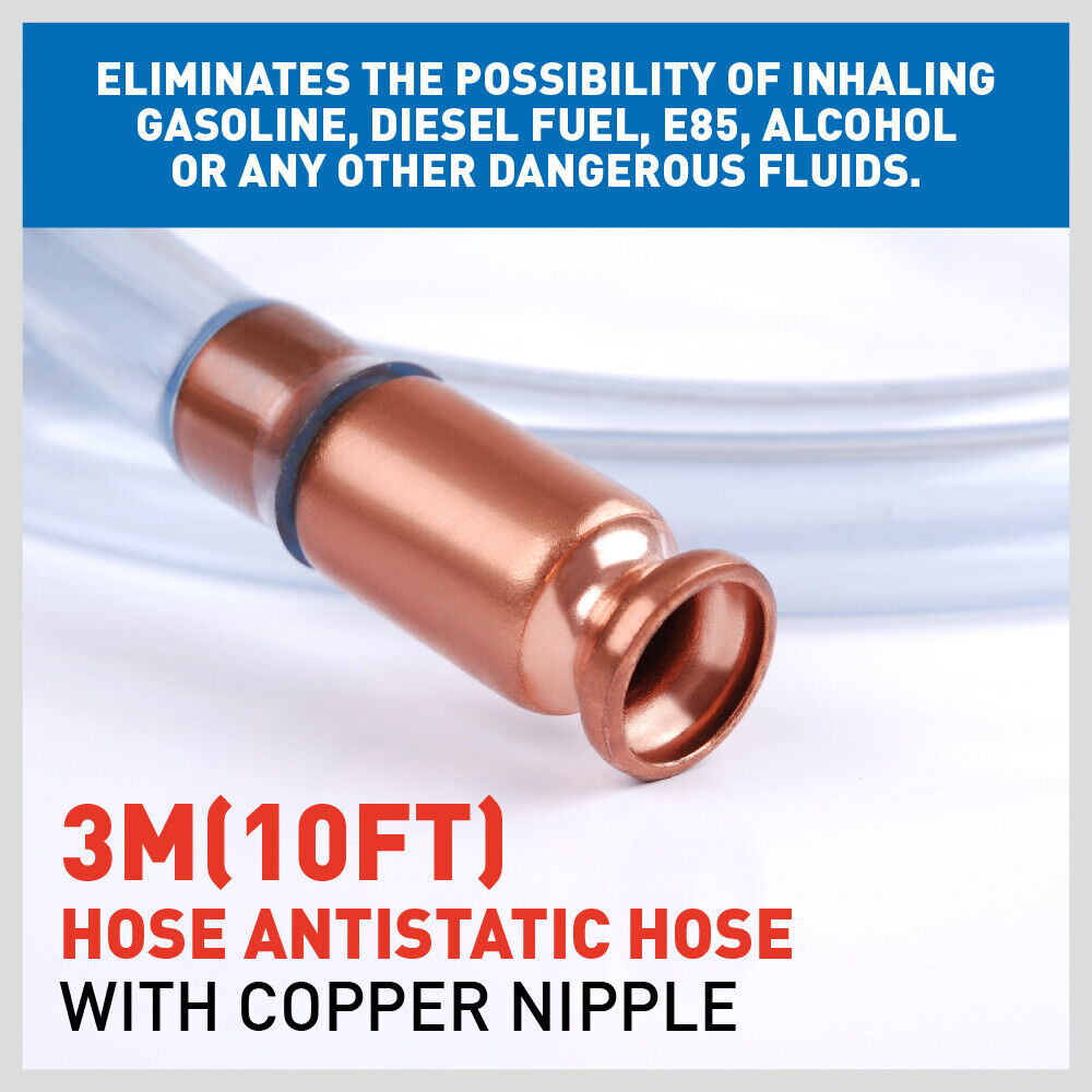 Herbicides: 3M Self Priming Siphon Hose Water Jiggler Liquid Transfer Fuel Hose Pump Copper