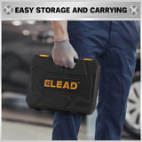 Drill & Screwdriver Accessories: ELEAD 33Pcs Ratchet Wrench Set SAE Metric Wrench Phillips Slotted Bits Adapter