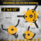 Air Fryers: ELEAD 2Pcs Oil Filter Wrench Set Adjustable Oil Filter Change Set Engine Filters