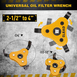 Air Fryers: ELEAD 2Pcs Oil Filter Wrench Set Adjustable Oil Filter Change Set Engine Filters