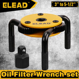 Automotive Parts: ELEAD 3" to 5-1/2" Oil Filter Wrench Set Oil Filter Removal Tool Automotive Use