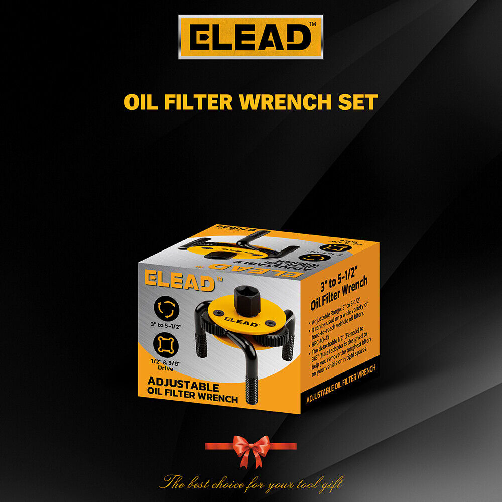 Automotive Parts: ELEAD 3" to 5-1/2" Oil Filter Wrench Set Oil Filter Removal Tool Automotive Use