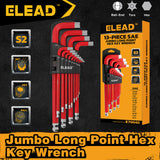 Fence & Gate Accessories: ELEAD 13Pc Extra Large Hex Key Set Long Allen Key Wrench Ball End SAE 5/64"-3/4