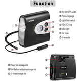 Automotive Repair & Speciality Tools: NOONE 3 IN 1 Air Compressor Tire Inflator 12V Portable Car Tire Inflator Pump