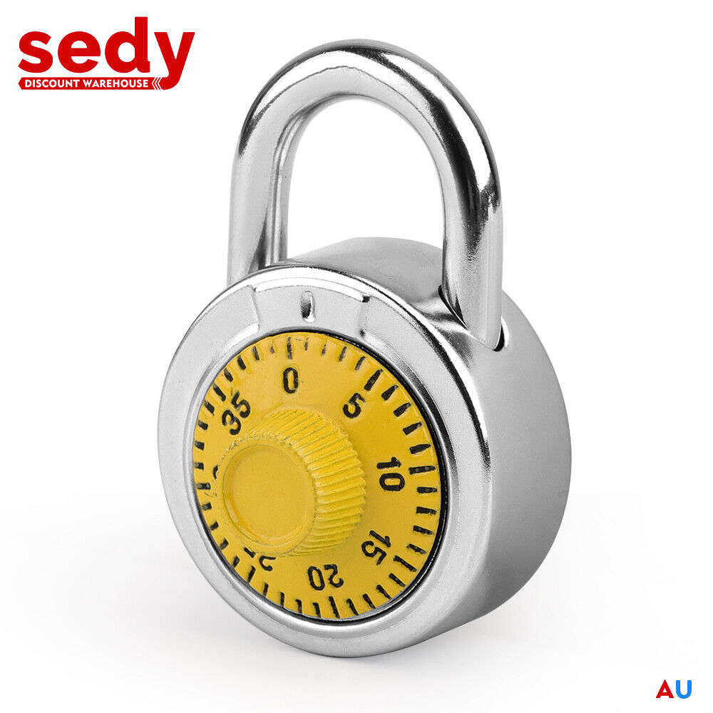 Storage Cabinets & Lockers: Lock Dial Combination Lock Gym Sports Locker Toolbox Case School Portable Fences