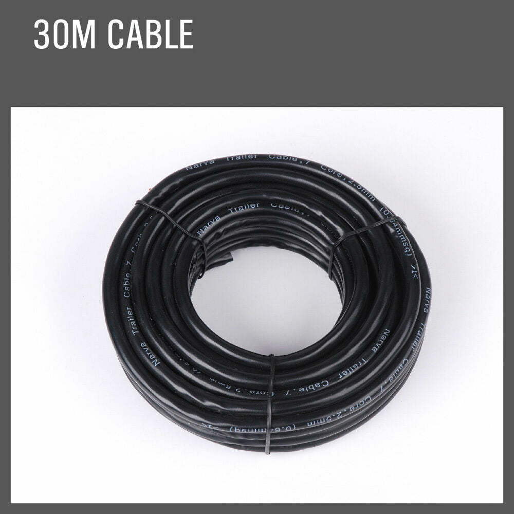 Automotive Repair & Speciality Tools: 30M X 5 Core Wire Cable Trailer Cable Automotive Boat Caravan Truck Coil V90 PVC