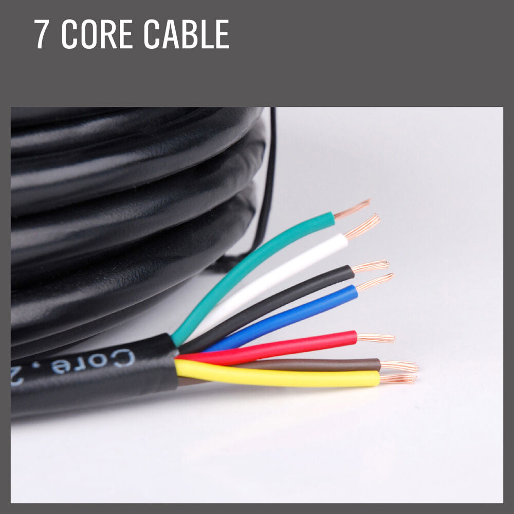 Automotive Repair & Speciality Tools: 30M X 7 Core Wire Cable Trailer Cable Automotive Boat Caravan Truck Coil V90 PVC