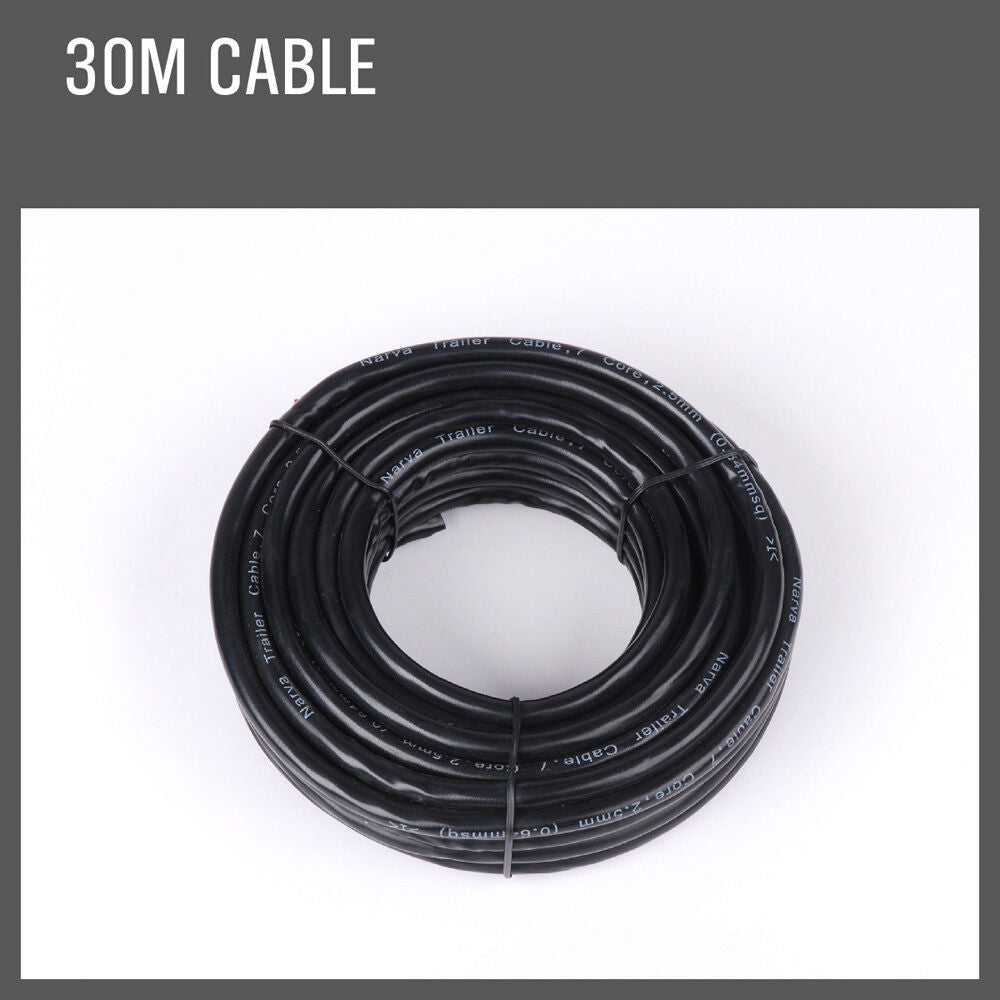 Automotive Repair & Speciality Tools: 30M X 7 Core Wire Cable Trailer Cable Automotive Boat Caravan Truck Coil V90 PVC