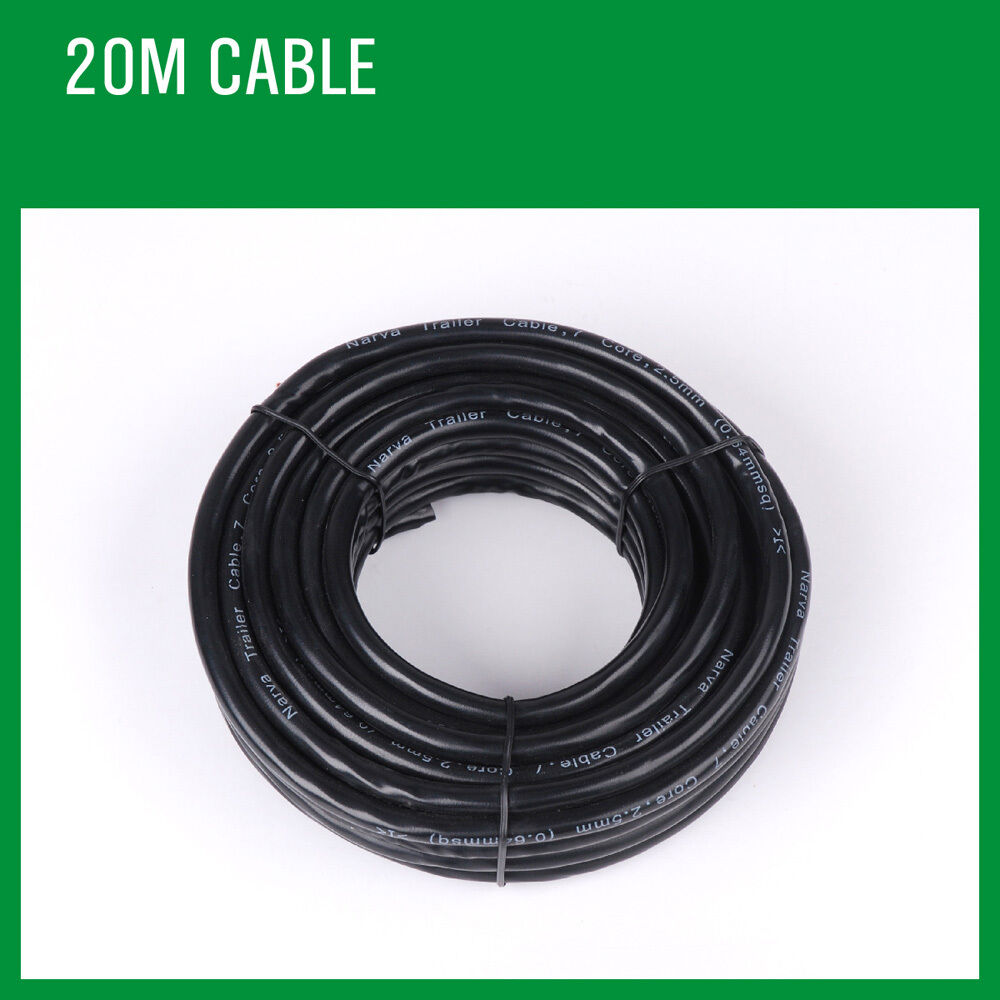 Automotive Repair & Speciality Tools: 20M X 7 Core Wire Cable Trailer Cable Automotive Boat Caravan Truck Coil V90 PVC