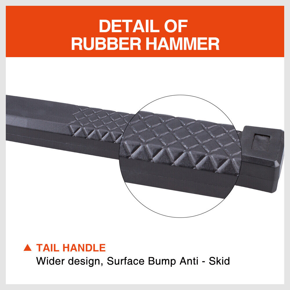 Hammers: 2LB Dead Blow Rubber Mallet Hammer Non Slip Soft Face Auto Car Repair NEW
