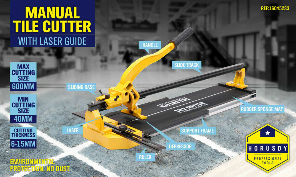 Saw Accessories: 600mm Manual Tile Cutter Laser Guide Home Pro Tile Cutting Machine Heavy Duty
