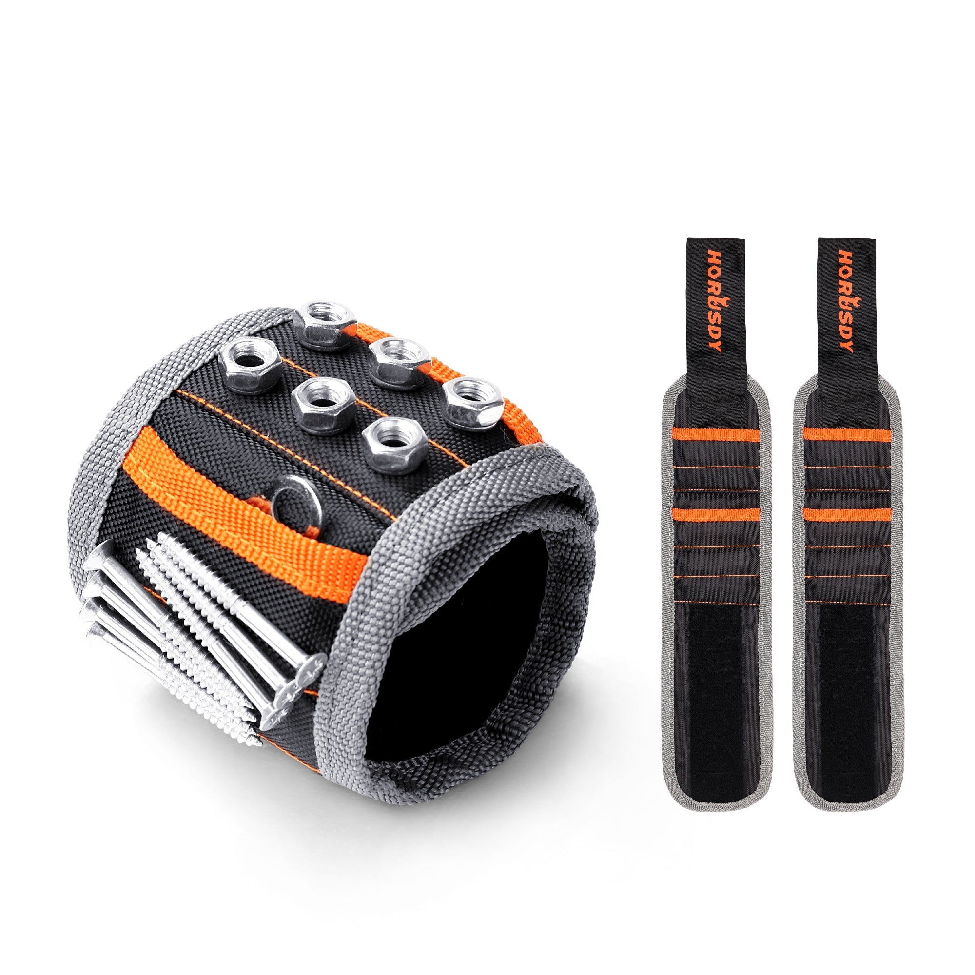 Women's Jackets & Coats: 2x Strong Magnetic Wrist Band Magnet Strap Tool Holder Belt Screws Bolt Nut Nail